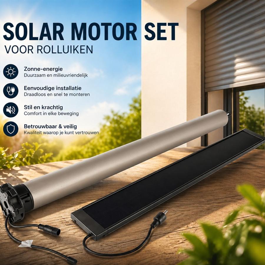 Solar motor met zonnepaneel
